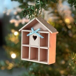 Wooden House Christmas Ornament